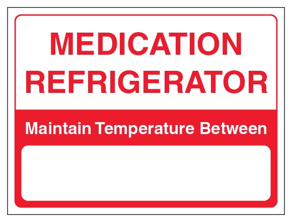 Medication Refrigerator Maintain Temperature Between Red And White
