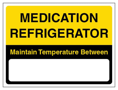 Medication Refrigerator Maintain Temperature Between Yellow And Black