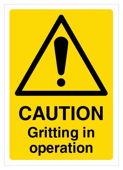 Caution Gritting In Operation A4
