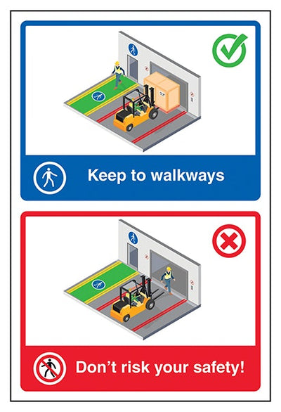 Keep To Walkways Don T Risk Your Safety