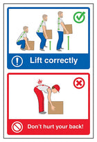 Lift Correctly / Don't Hurt Your Back!