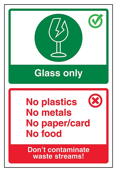 Glass Only Don T Contaminate Waste Streams