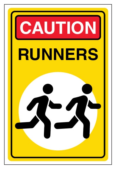 Caution Runners Portrait