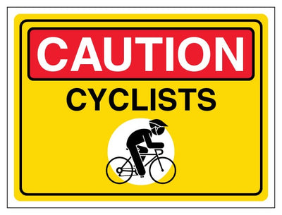 Caution Cyclists Landscape