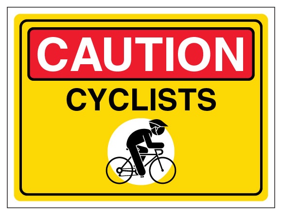 Caution Cyclists Landscape