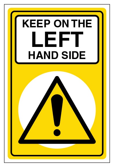 Keep On The Left Hand Side Portrait