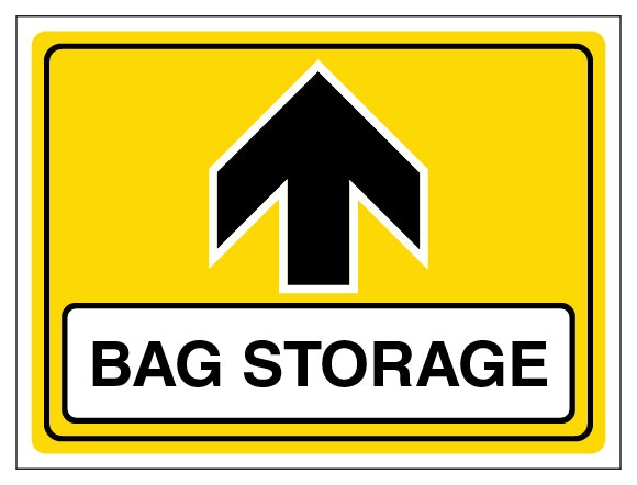 Bag Storage Arrow Up Landscape