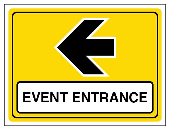 Event Entrance Arrow Left Landscape