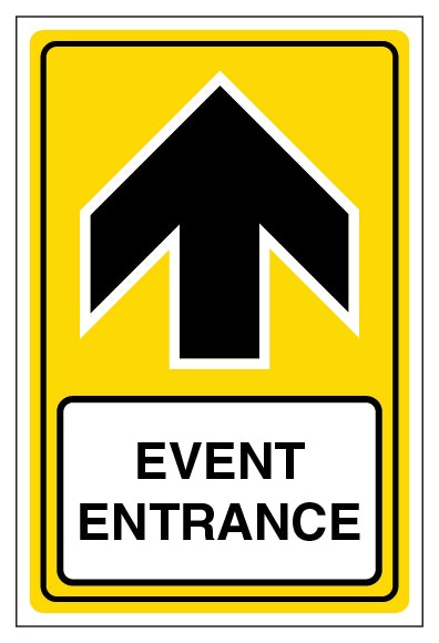 Event Entrance Arrow Up Portrait
