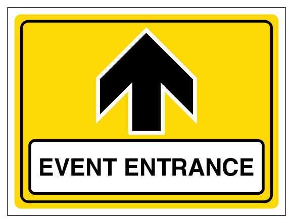 Event Entrance Arrow Up Landscape