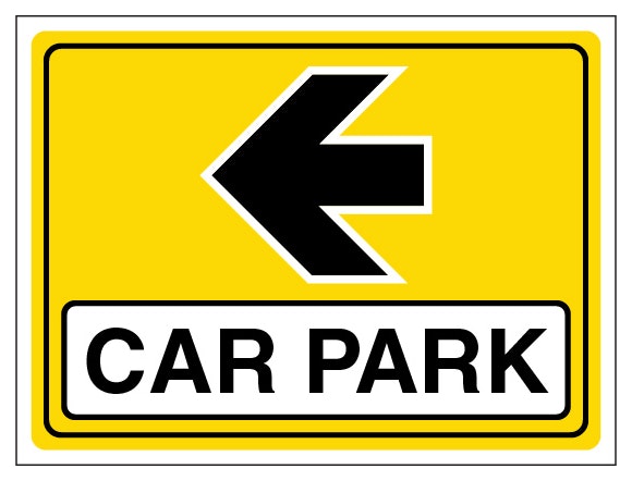 Car Park Arrow Left Landscape