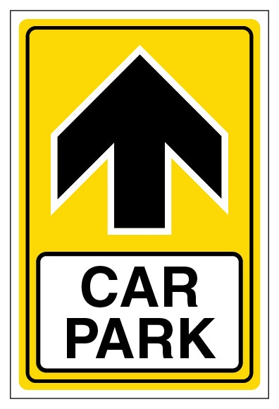 Car Park Arrow Up Portrait