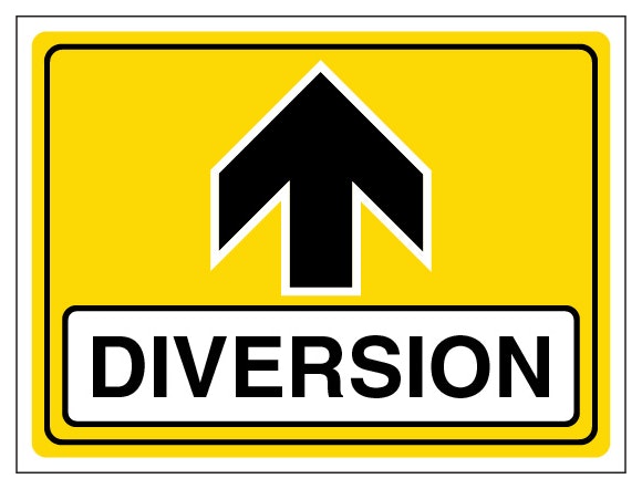 Diversion Arrow Up Landscape