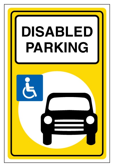 Disabled Parking Portrait