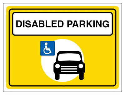 Event Sign Disabled Parking Landscape