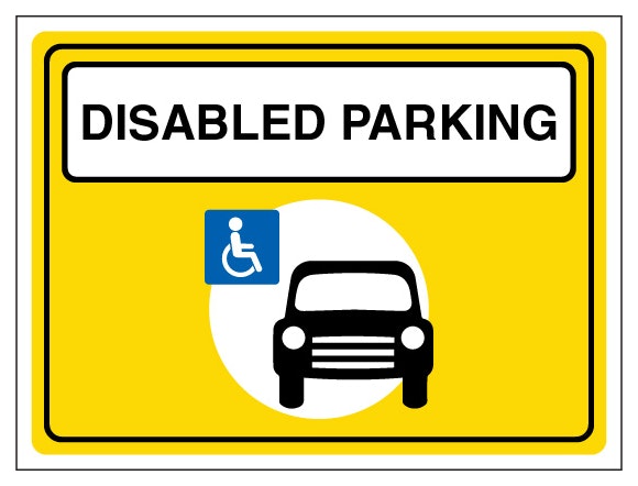 Event Sign Disabled Parking Landscape