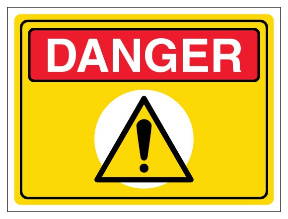 Event Sign Danger Landscape