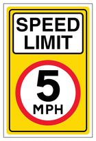 5MPH Speed Limit - Portrait