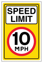 10MPH Speed Limit - Portrait