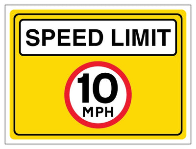 10Mph Speed Limit Landscape