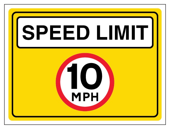 10Mph Speed Limit Landscape