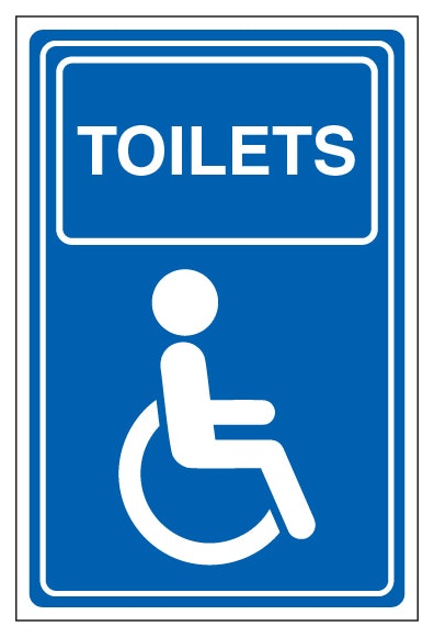 Disabled Toilets Portrait
