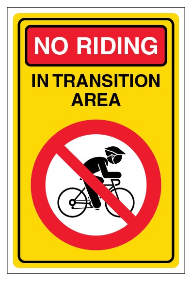 No Riding In Transition Area Portrait