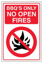 BBQ’s Only - No Open Fires - Portrait
