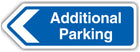 Additional Parking Arrow Left - Shaped Sign