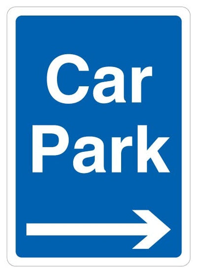 Car Park Blue Arrow Right