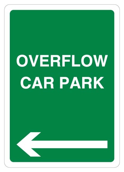 Overflow Car Park Green Arrow Left