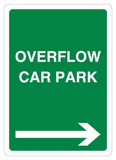 Overflow Car Park Green Arrow Right
