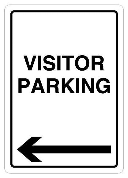 Visitor Parking Arrow Left