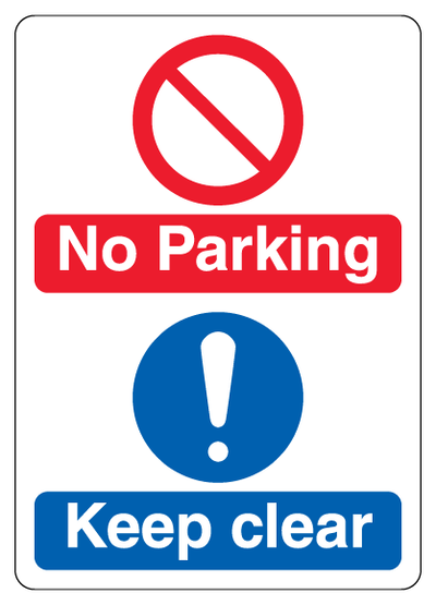 No Parking Keep Clear Dual Symbol Large Icon