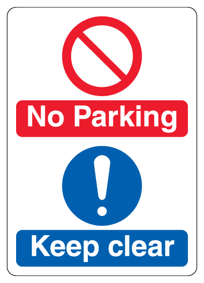 No Parking Keep Clear Dual Symbol Large Icon