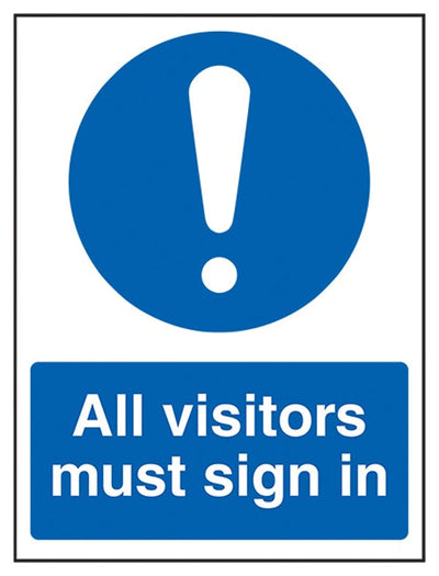 All Visitors Must Sign In