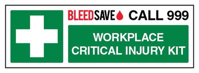 Workplace Critical Injury Kit Call 999 Landscape