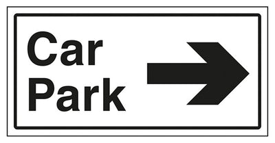 Car Park Arrow Right Sign
