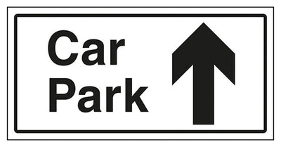 Car Park Arrow Up Sign