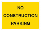 Contractor Parking Sign - Landscape - Yellow