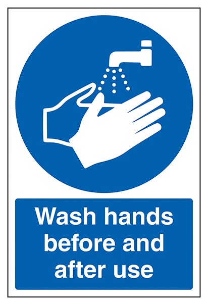 Wash Hands Before And After Use