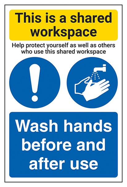 Shared Workspace Wash Hands
