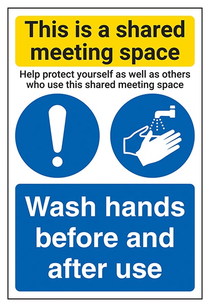 Shared Meeting Space Wash Hands