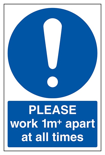 Please Work 1M Apart At All Times