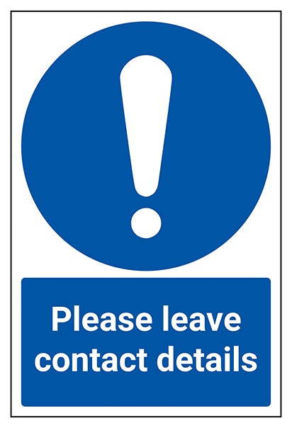 Please Leave Contact Details