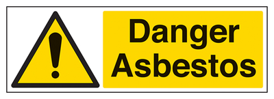 Danger Asbestos Sign - Landscape