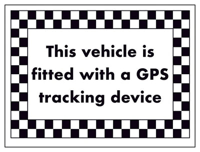 This Vehicle Is Fitted With A Gps Tracking Device