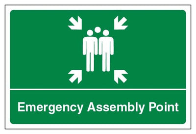 Emergency Assembly Point Location Sign - Large Landscape