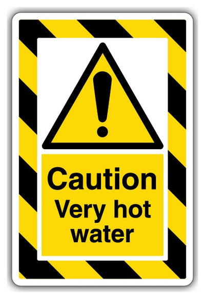 Caution Very Hot Water Extraviz