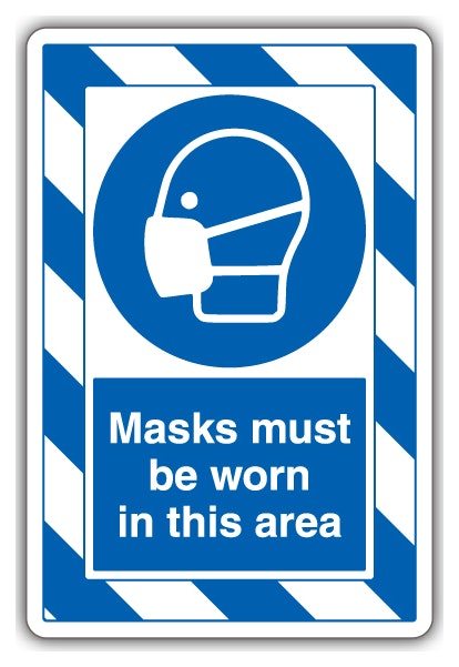 Masks Must Be Worn In This Area Extraviz